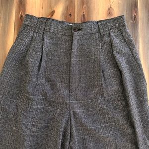 Lee David Collection Black and Grey Pleated Pants